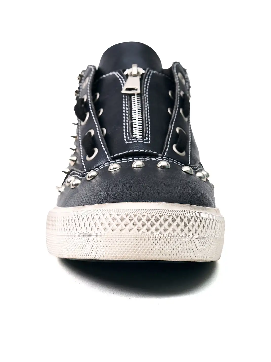 Fourth3ex | Double-Zipper Rivet Skate Sneaker