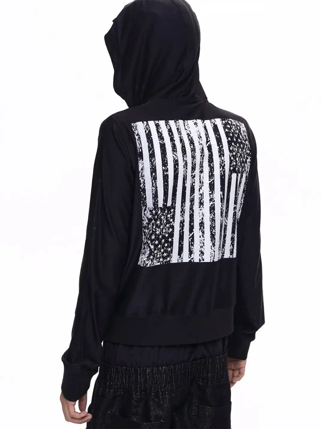 Fourth3ex | Pentagram Printed Hooded Sun Protection Jacket