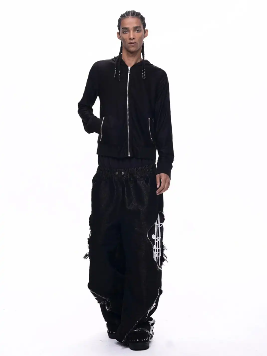 Fourth3ex | Pentagram Printed Hooded Sun Protection Jacket