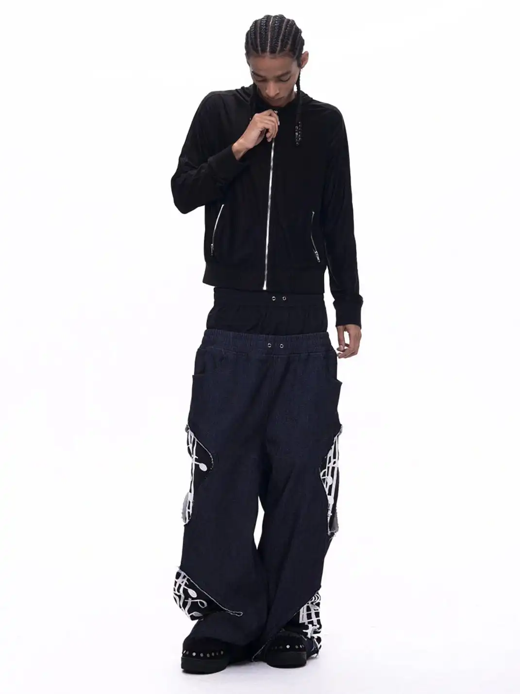 Fourth3ex | Pentagram Printed Hooded Sun Protection Jacket