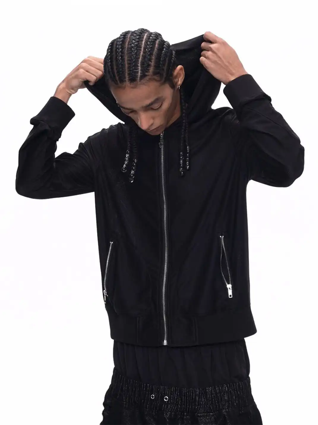 Fourth3ex | Pentagram Printed Hooded Sun Protection Jacket