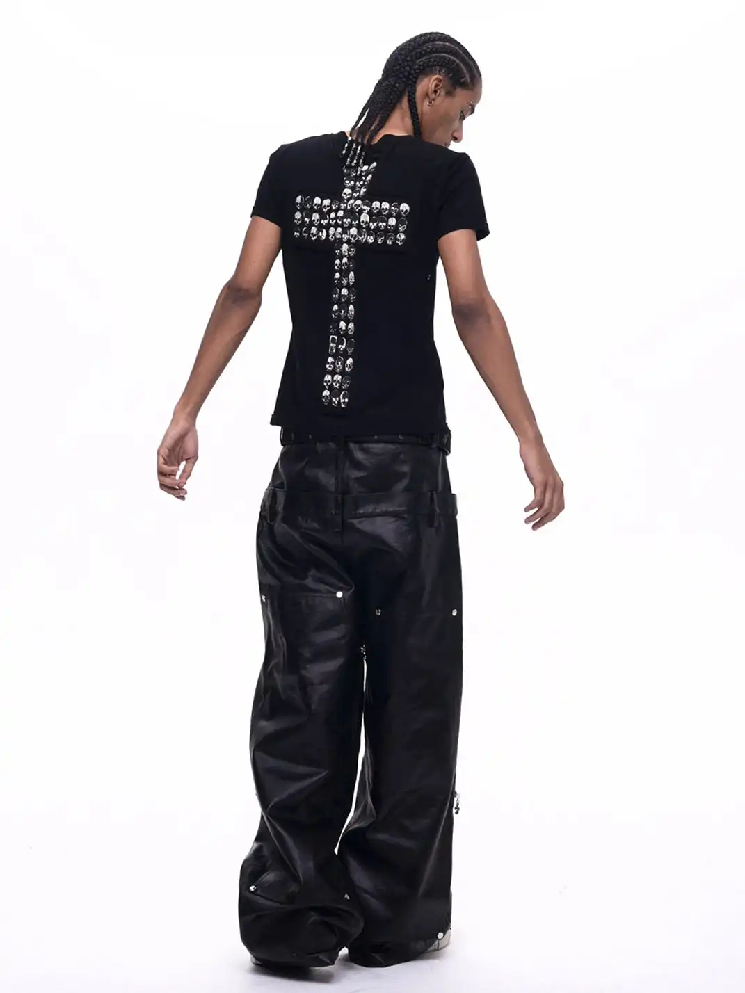 Fourth3ex | Cross & Skull Printed T-Shirt