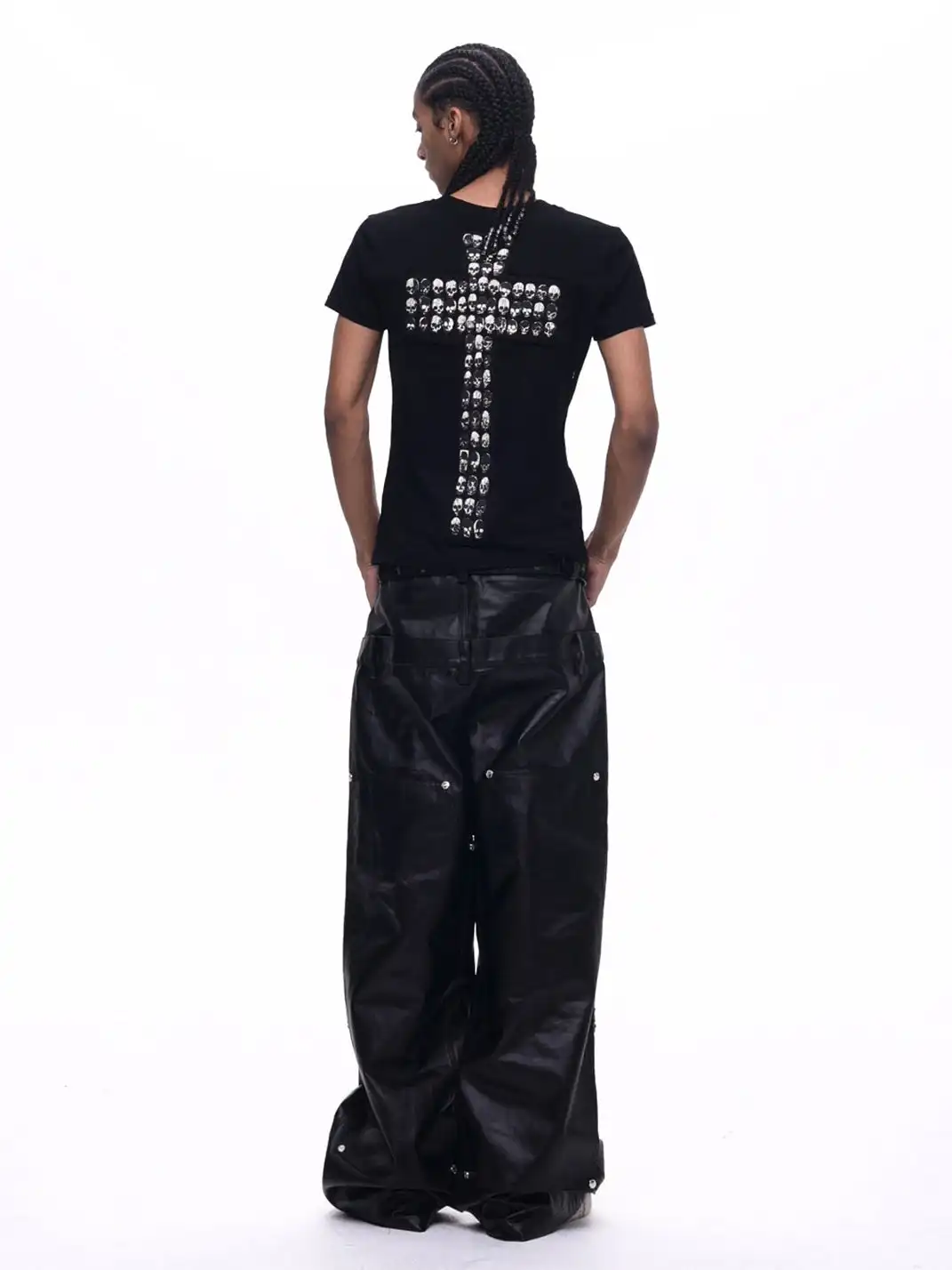 Fourth3ex | Cross & Skull Printed T-Shirt