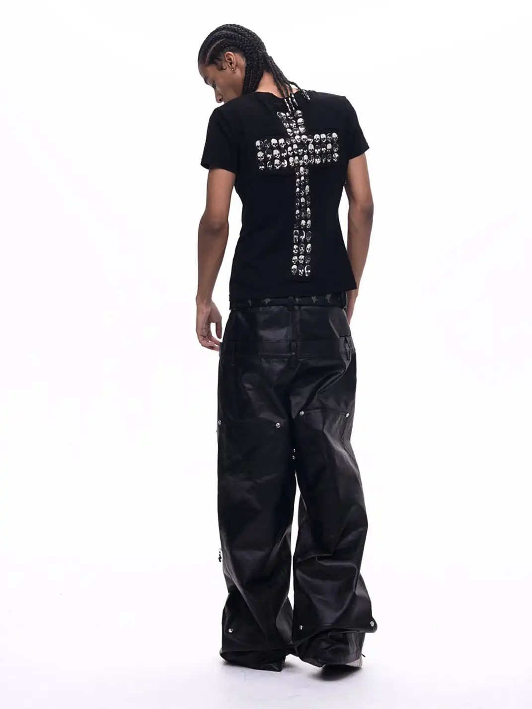 Fourth3ex | Cross & Skull Printed T-Shirt