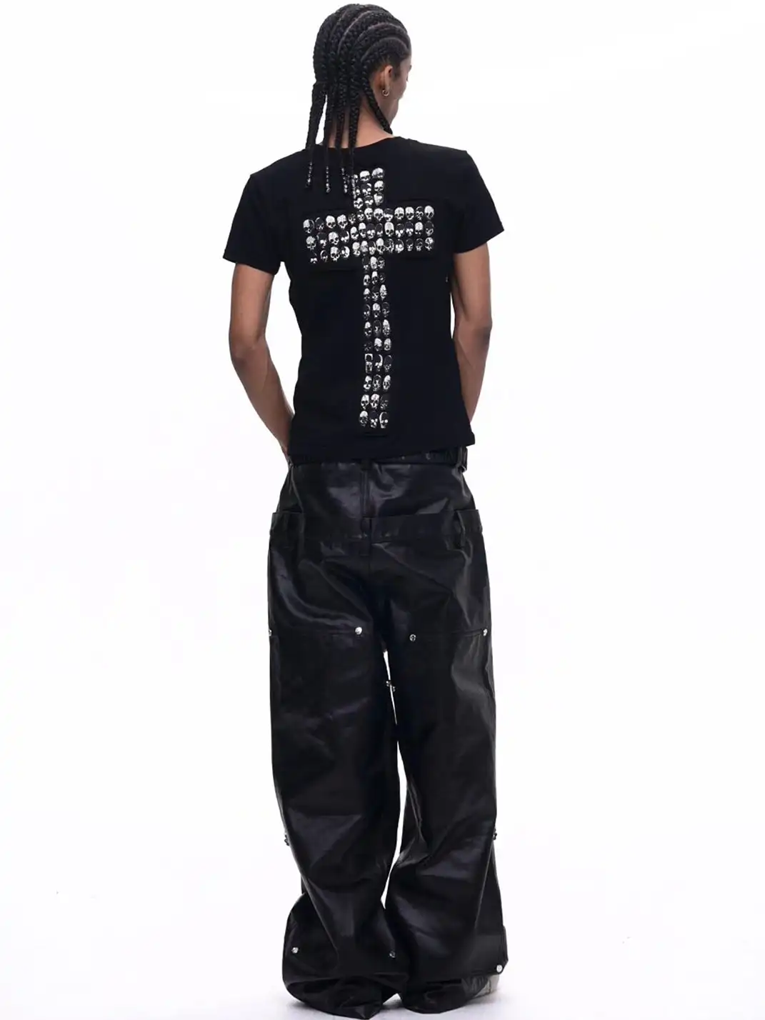 Fourth3ex | Cross & Skull Printed T-Shirt