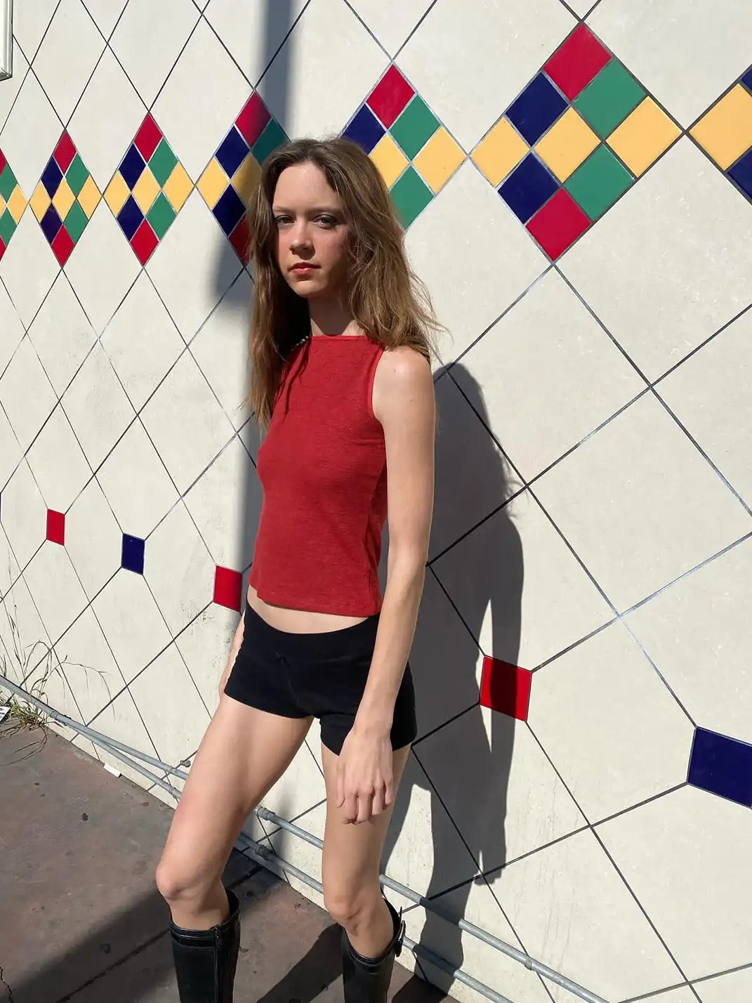 Risque Rose | Solid Color Linen Blend Tank Top