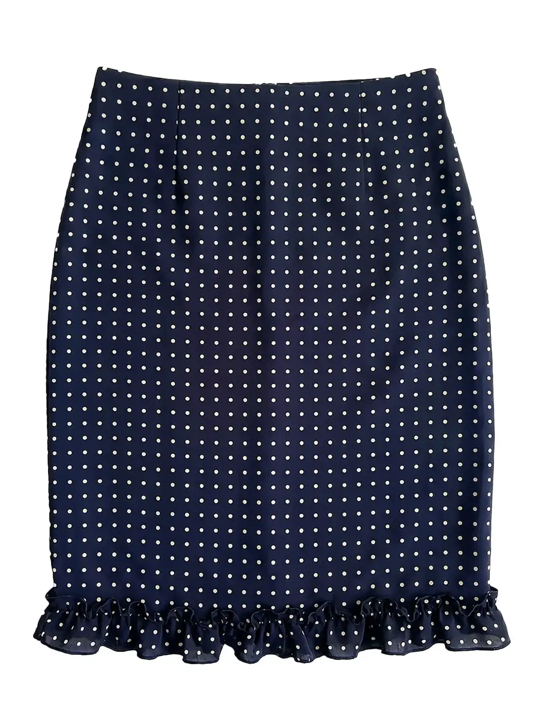 Risque Rose | Mohair Short-Sleeve Knitwear + Polka Dot Satin Silk Midi Skirt
