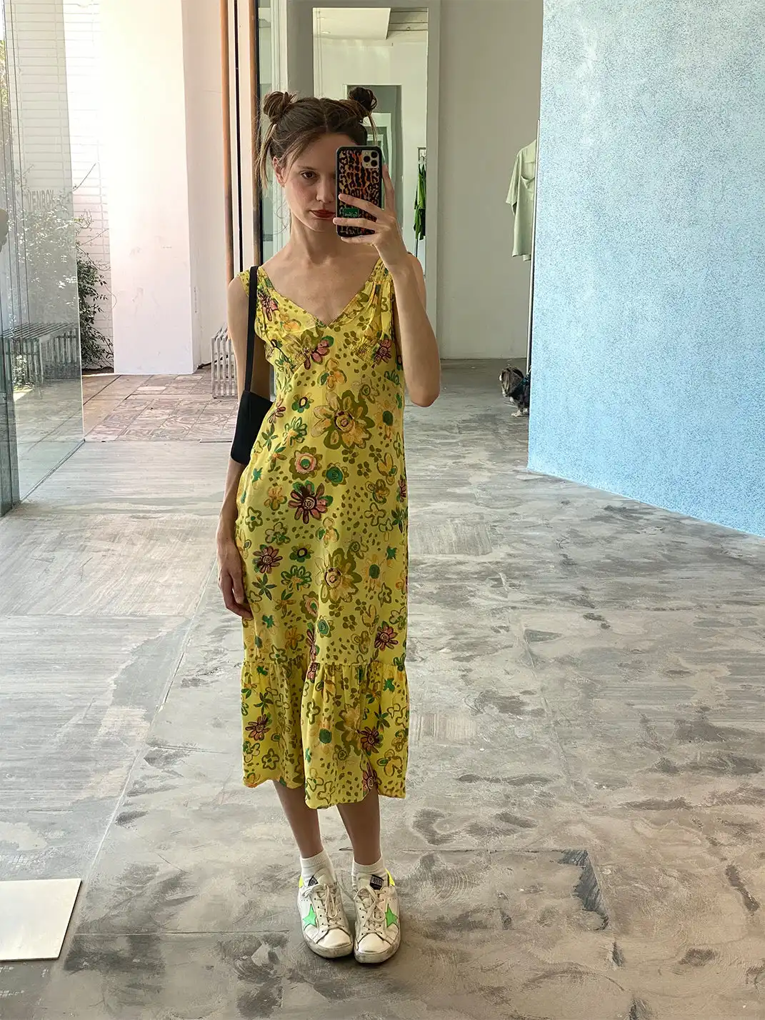 Risque Rose | Silk Graffiti Printed Dress