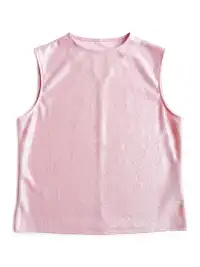 Risque Rose | Pearl Pink Silver Hot Stamping Silk Tank Top & Skirt Set