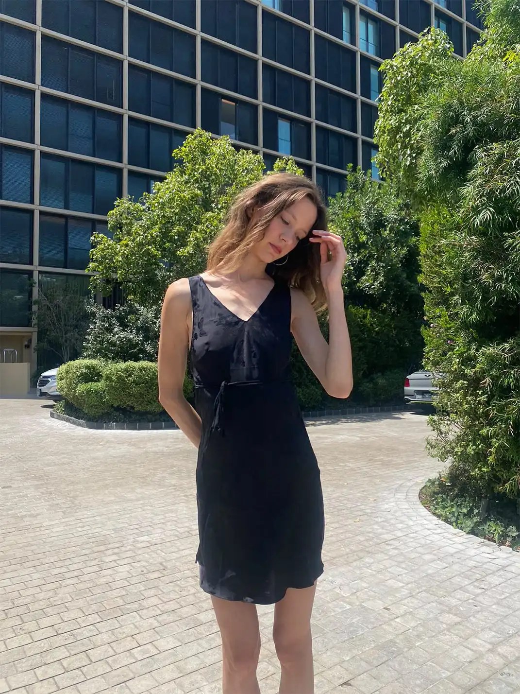 Risque Rose | Butterfly, Flower And Bird Jacquard Tank Dress
