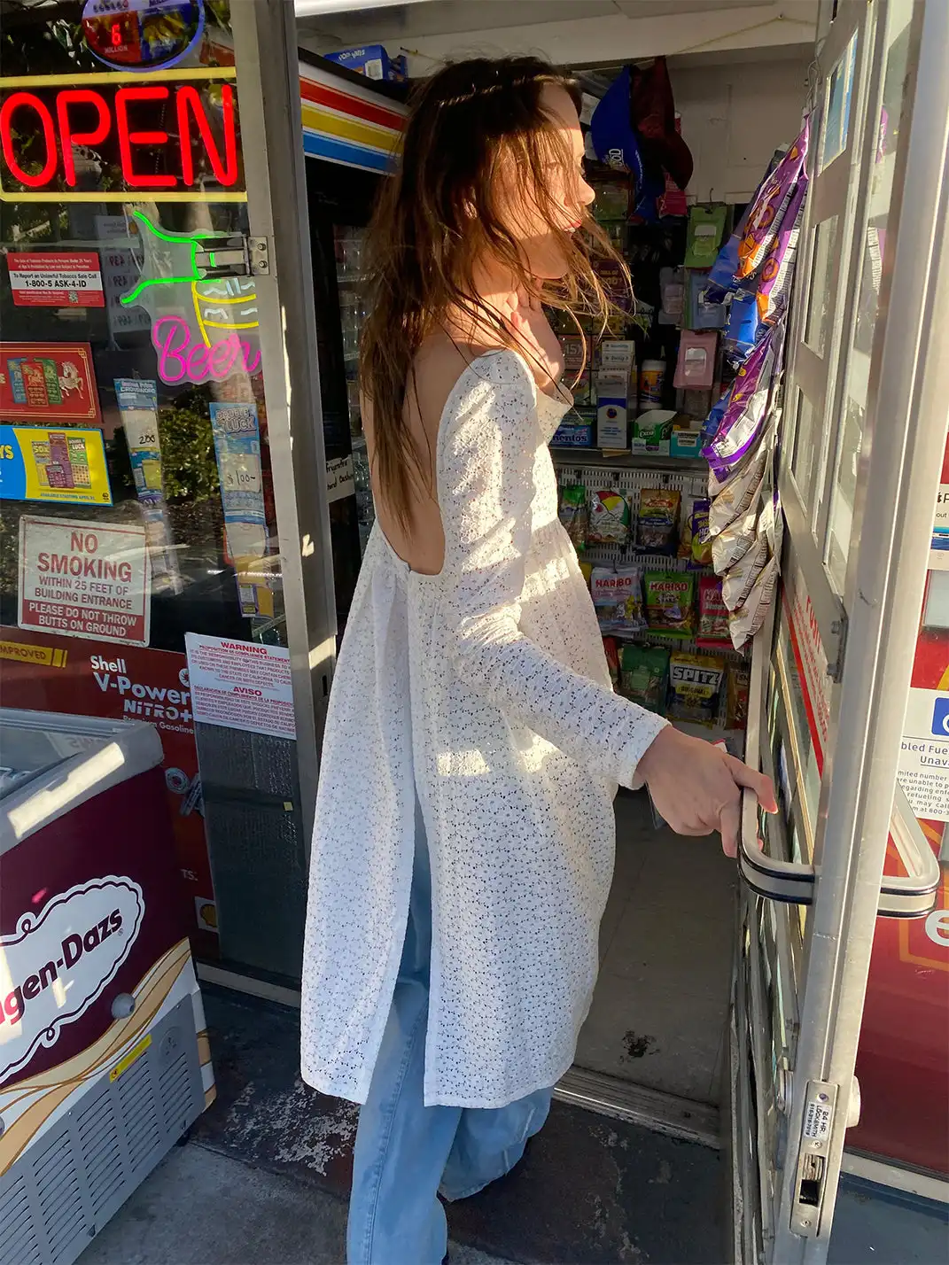 Risque Rose | White Lace Dress