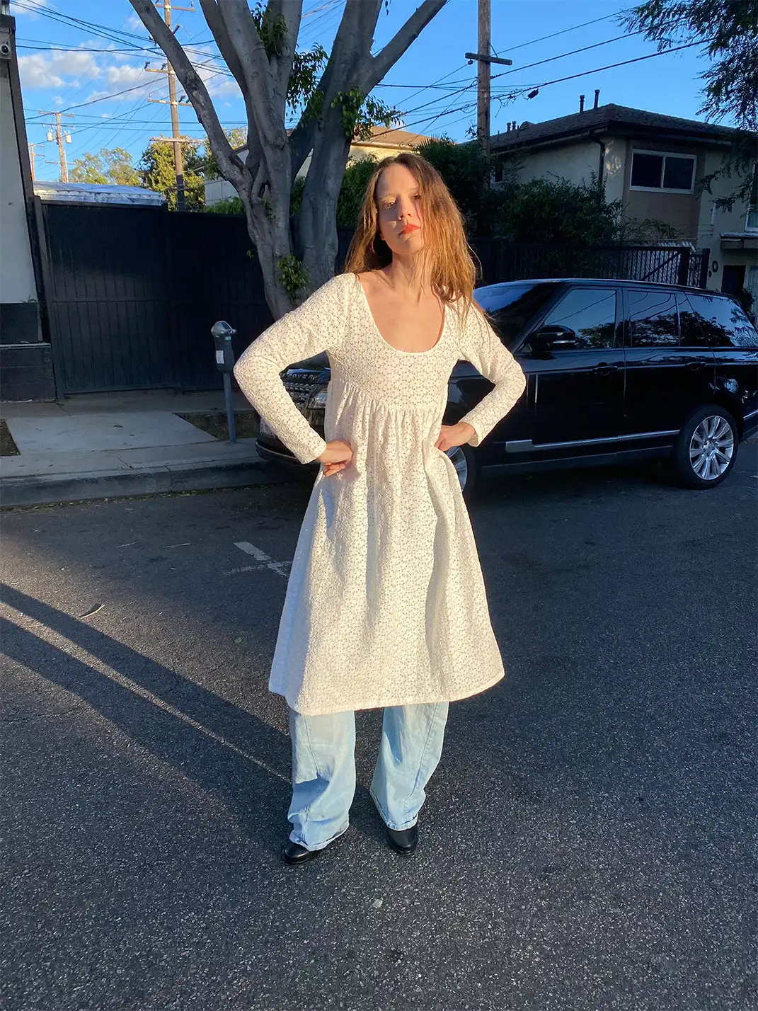 Risque Rose | White Lace Dress