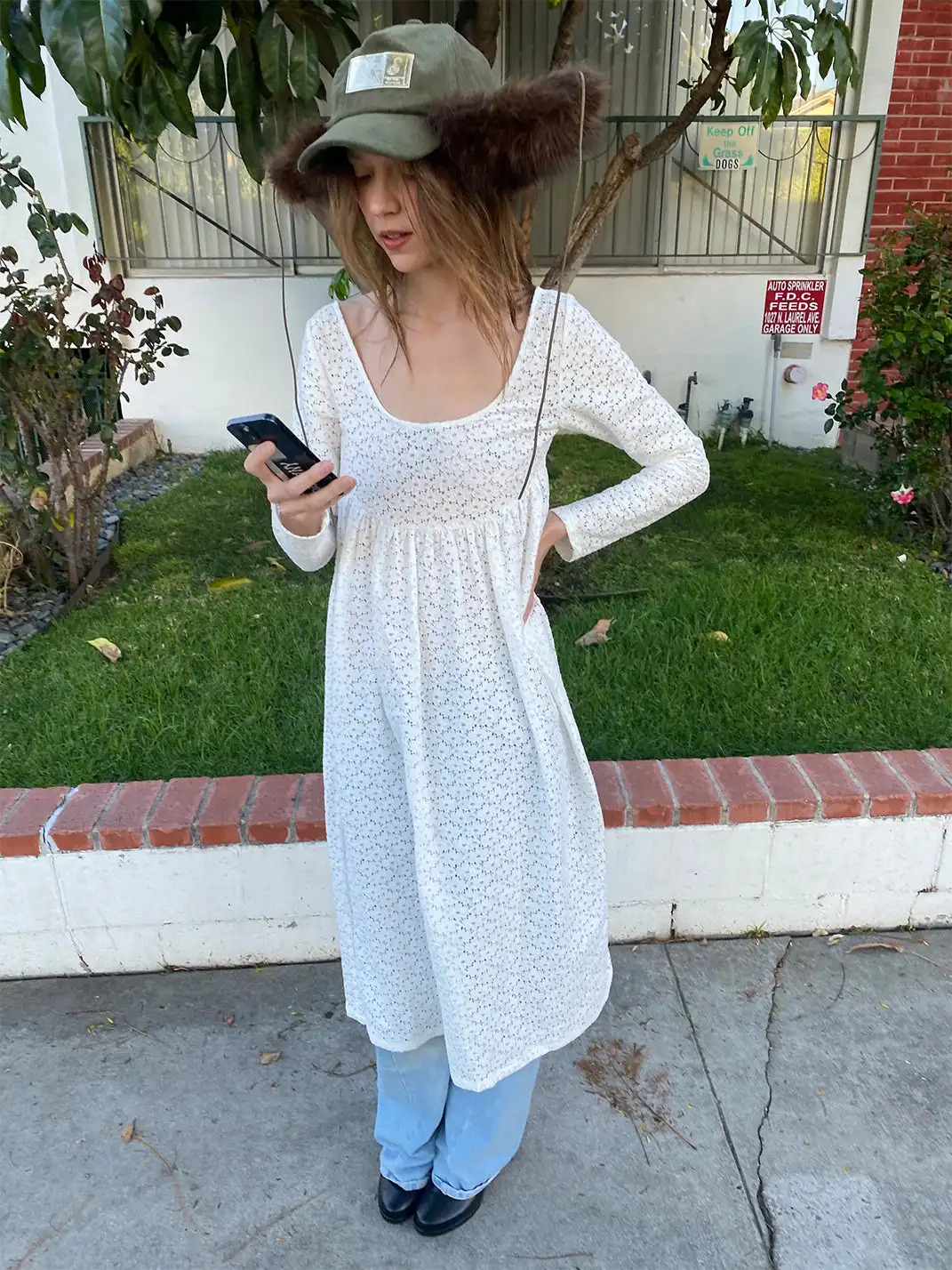 Risque Rose | White Lace Dress