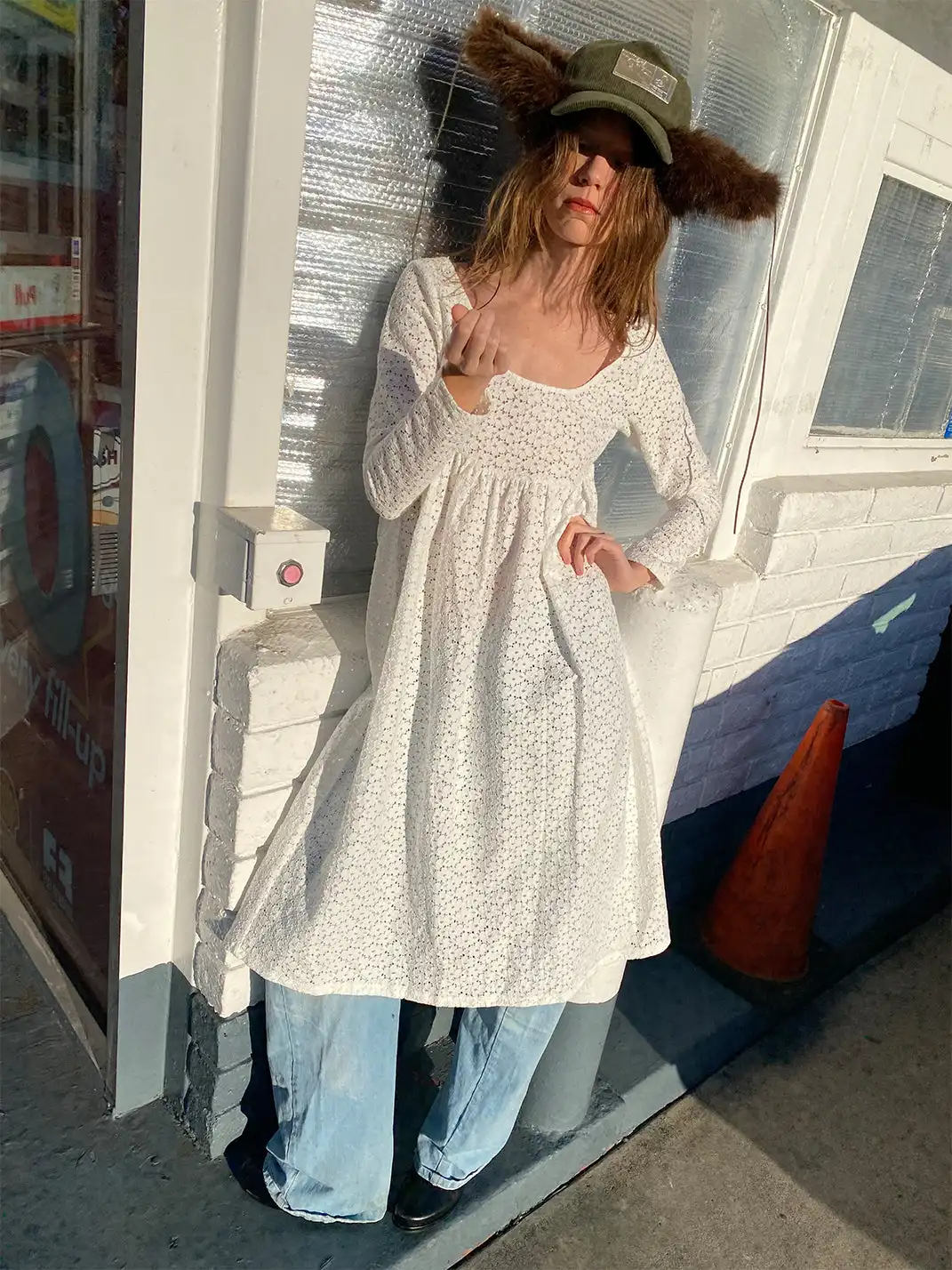 Risque Rose | White Lace Dress