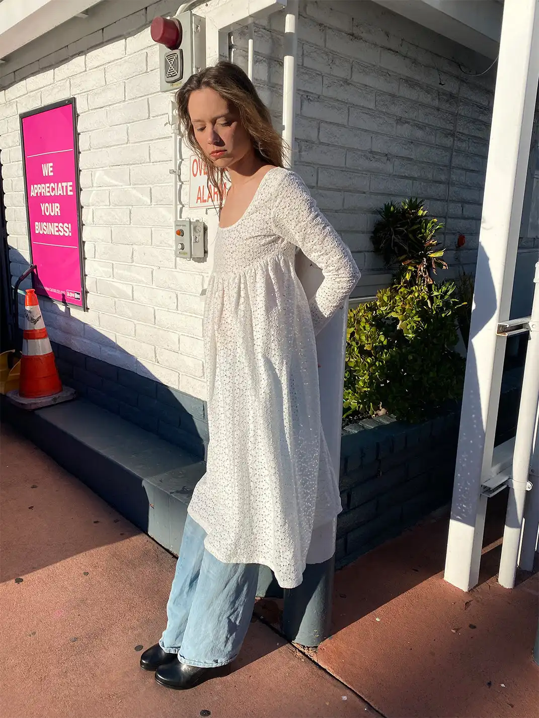 Risque Rose | White Lace Dress