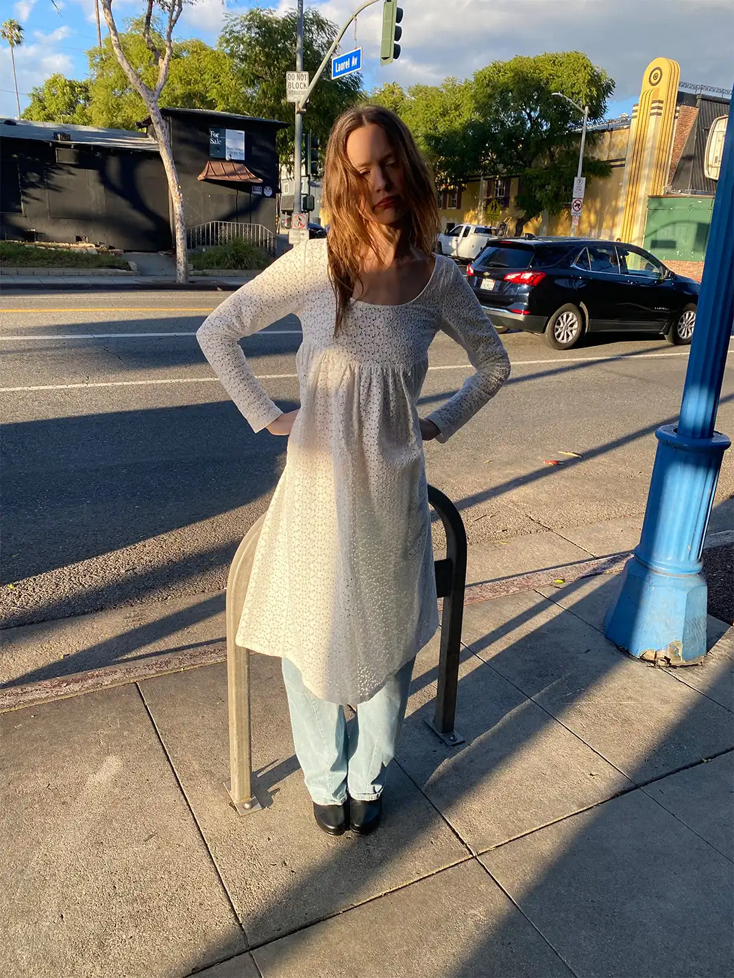 Risque Rose | White Lace Dress