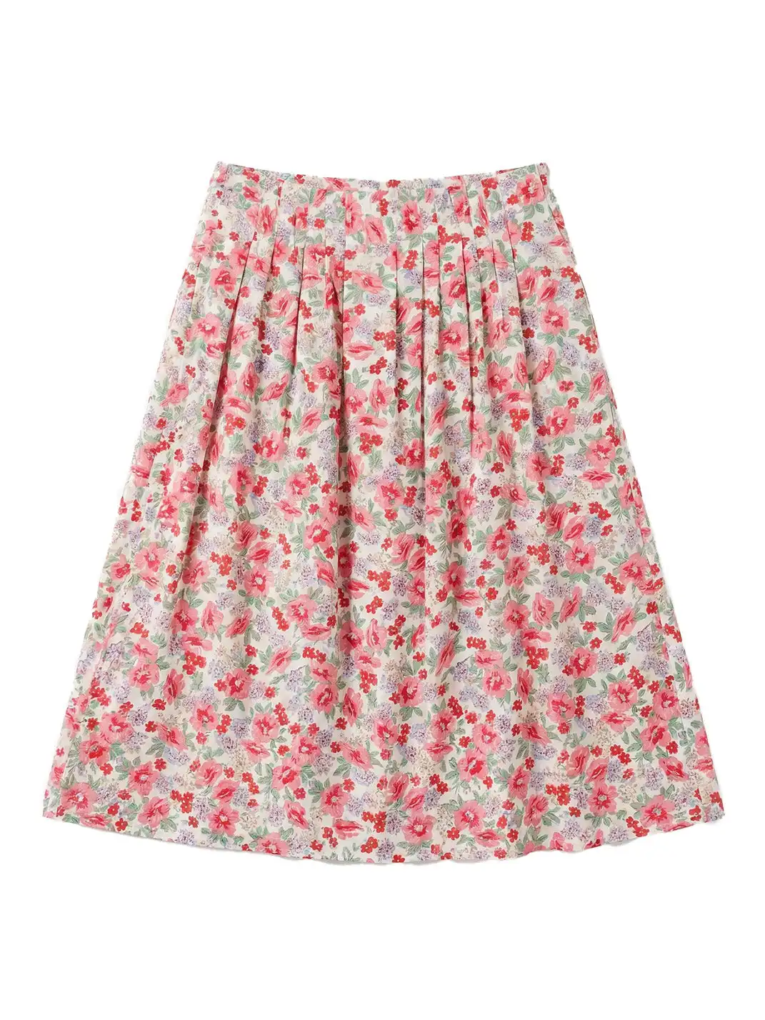 Risque Rose | Linen Floral Camisole And Skirt Set