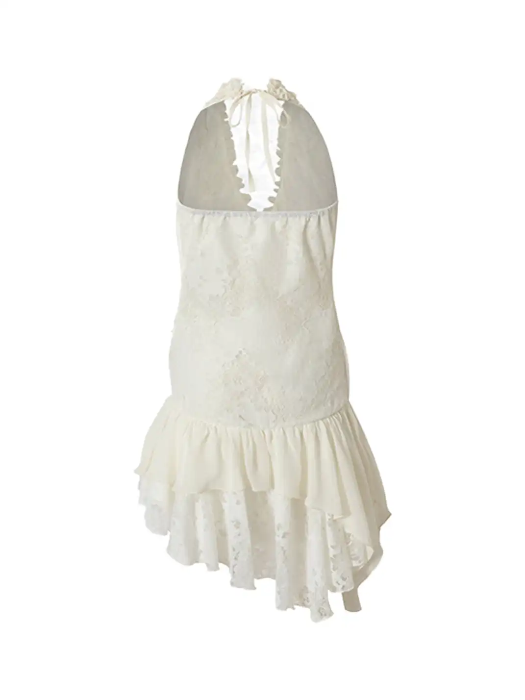 NO ROMANCE | Irregular Hem Halter Dress