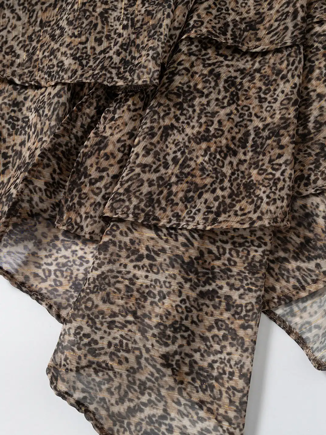 NO ROMANCE | Spliced Leather Leopard Print Irregular Dress