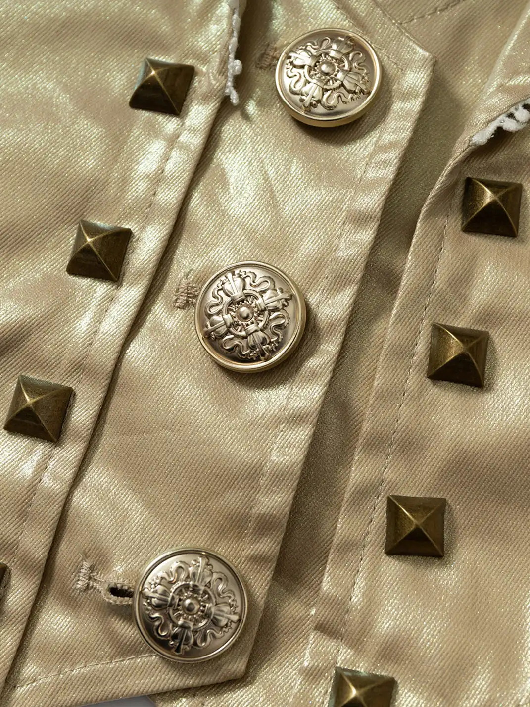 NO ROMANCE | Heavy-Duty Large Lapel Puff Sleeve Cropped Leather Jacket