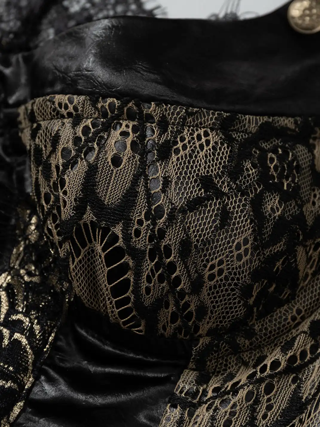 NO ROMANCE | Lace Satin Trim Fake Two-Piece Camisole Vest