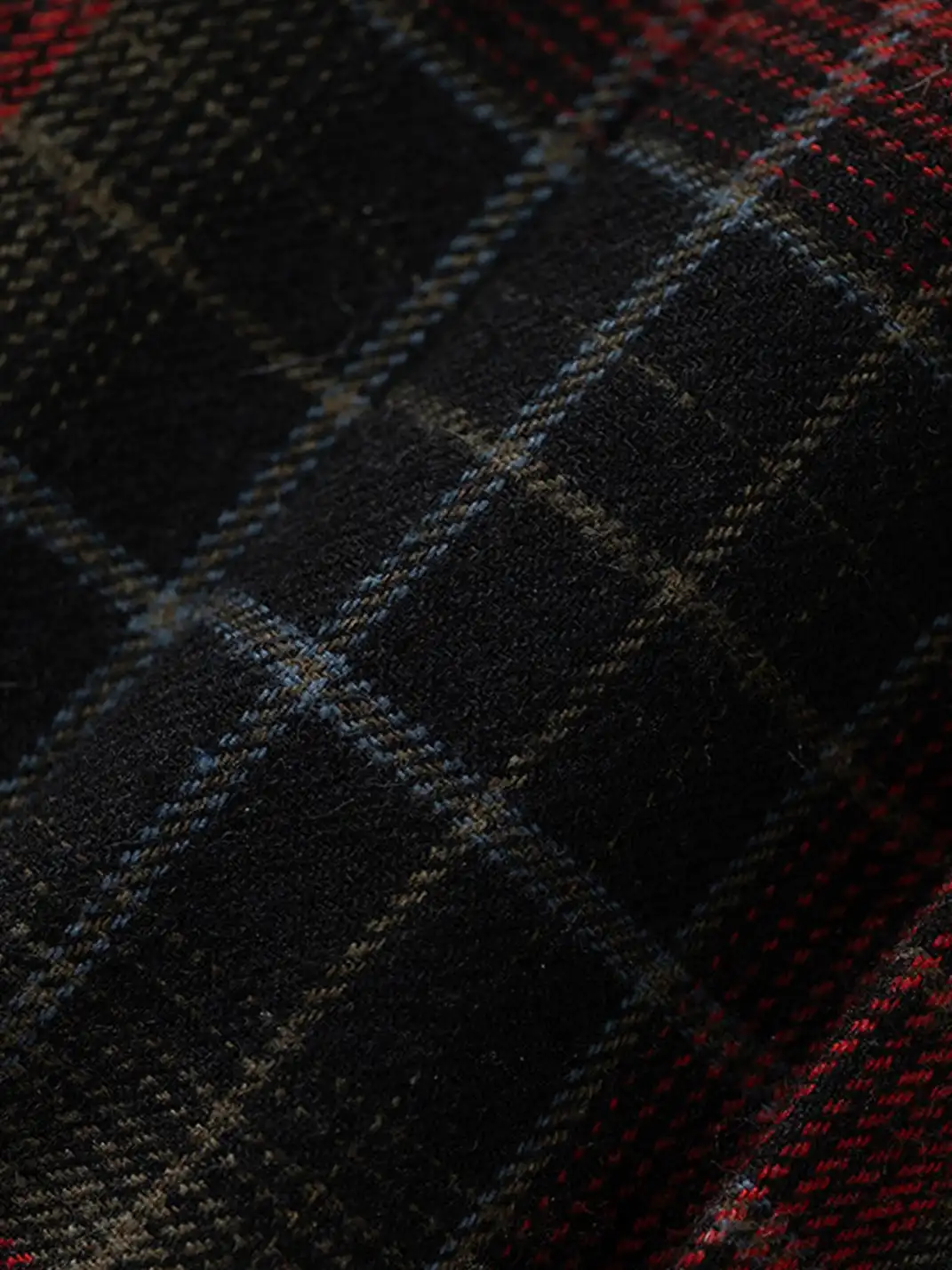 NO ROMANCE | Heavyweight Plaid Spliced Detachable Pleated Skirt