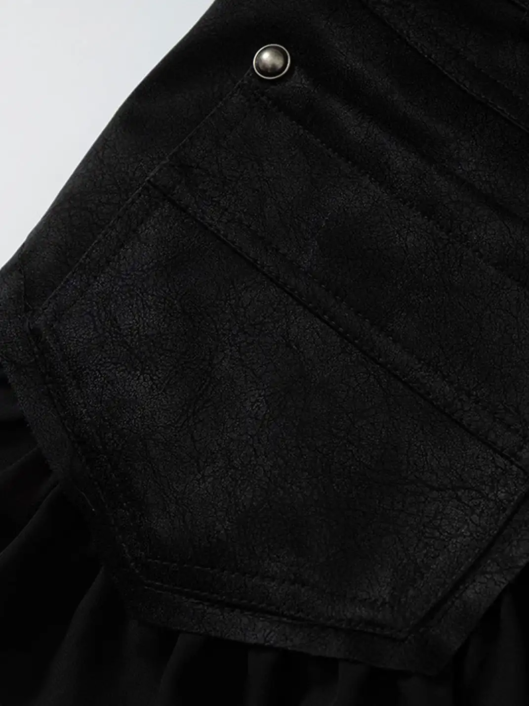 NO ROMANCE | Heavyweight Plaid Spliced Detachable Pleated Skirt