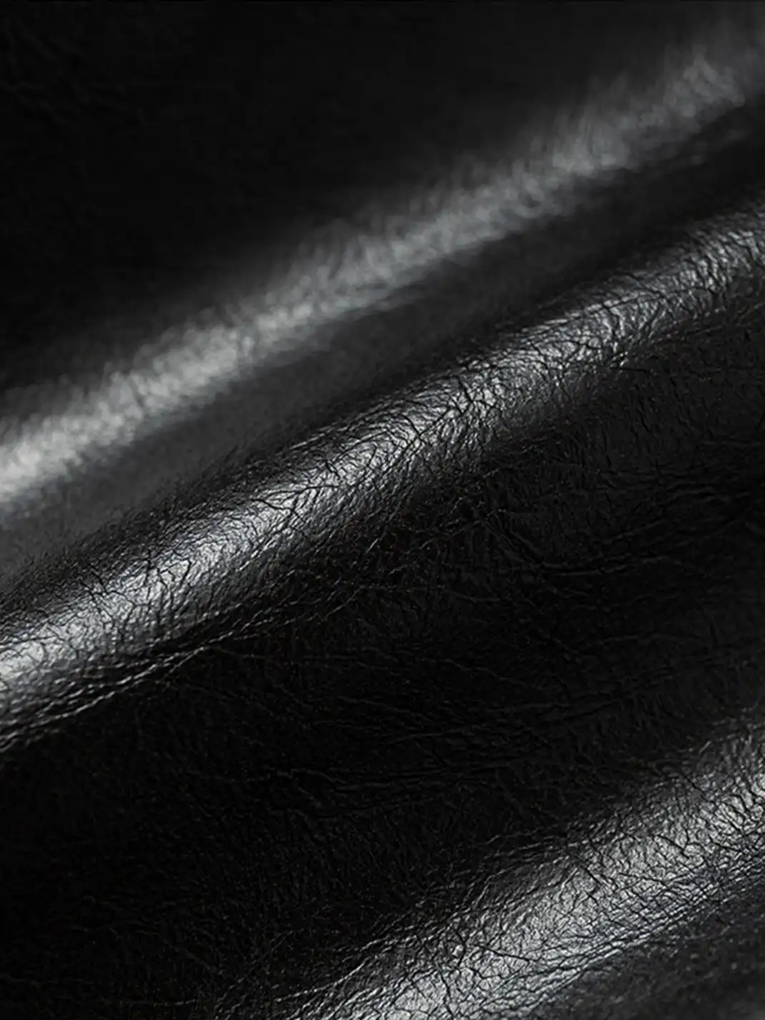 NO ROMANCE | Fake Two-Piece Embroidered Brushed Leather Pants