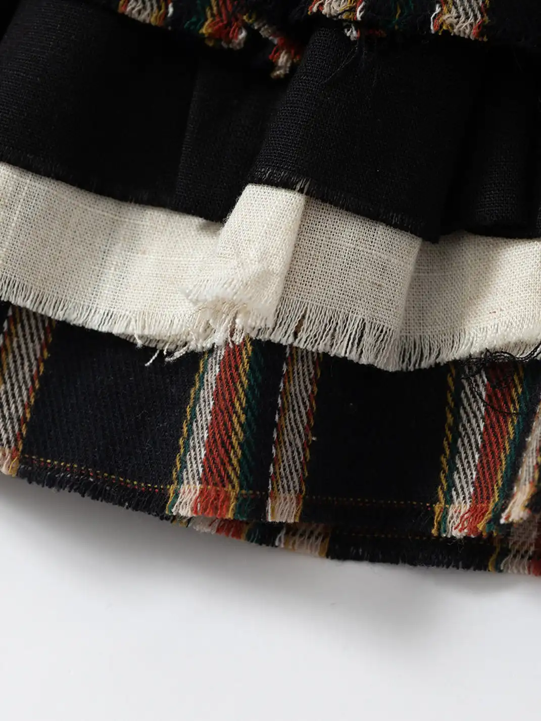 NO ROMANCE | Punk Multi-Layer Plaid Cake Skirt