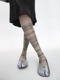 SS2L | Vintage Checkered Mesh Mid-Calf Socks