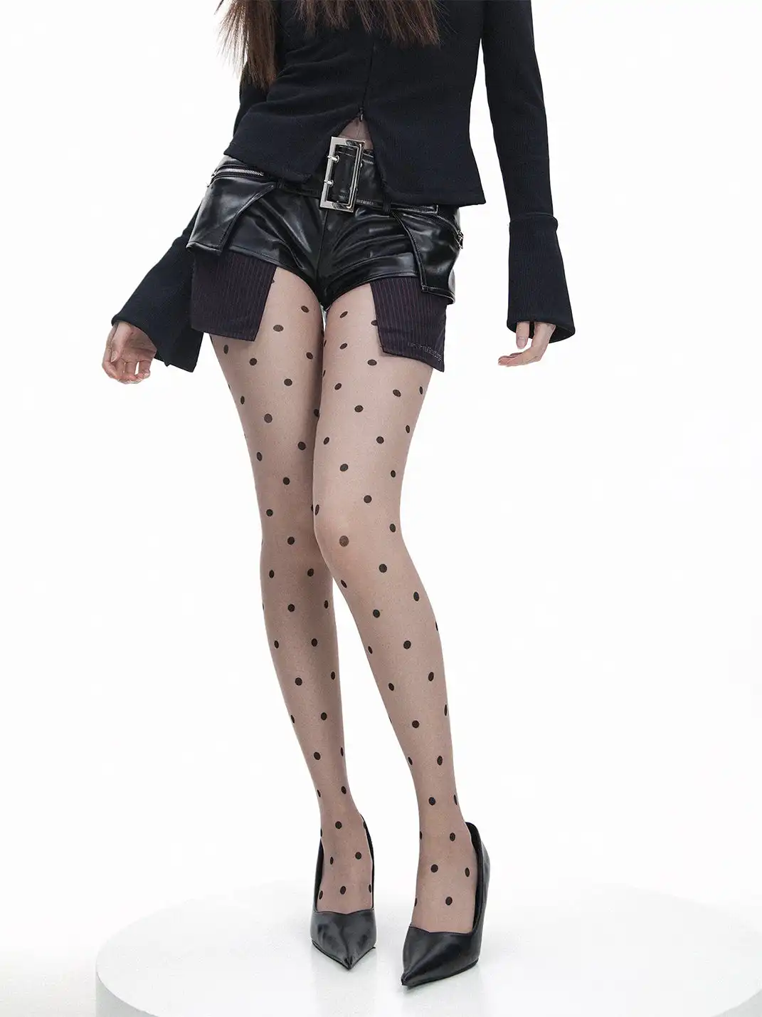 SS2L | Ultra-Thin Sheer Polka Dot Stockings