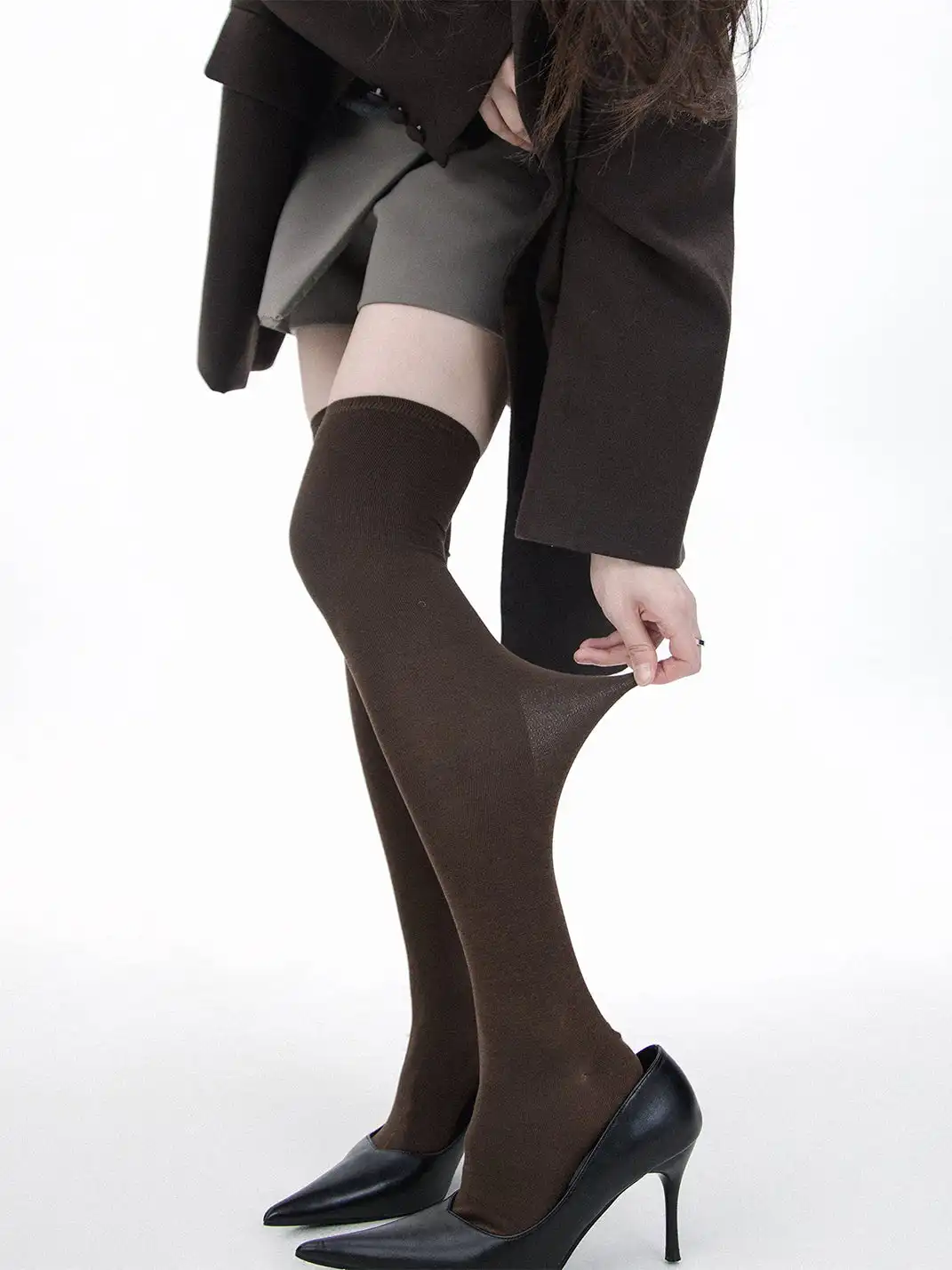SS2L | Minimalist Sheer Thigh High Socks