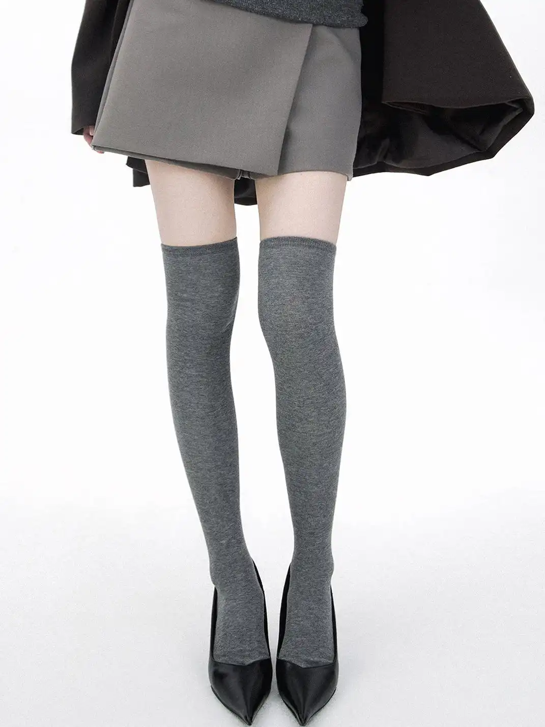 SS2L | Minimalist Sheer Thigh High Socks