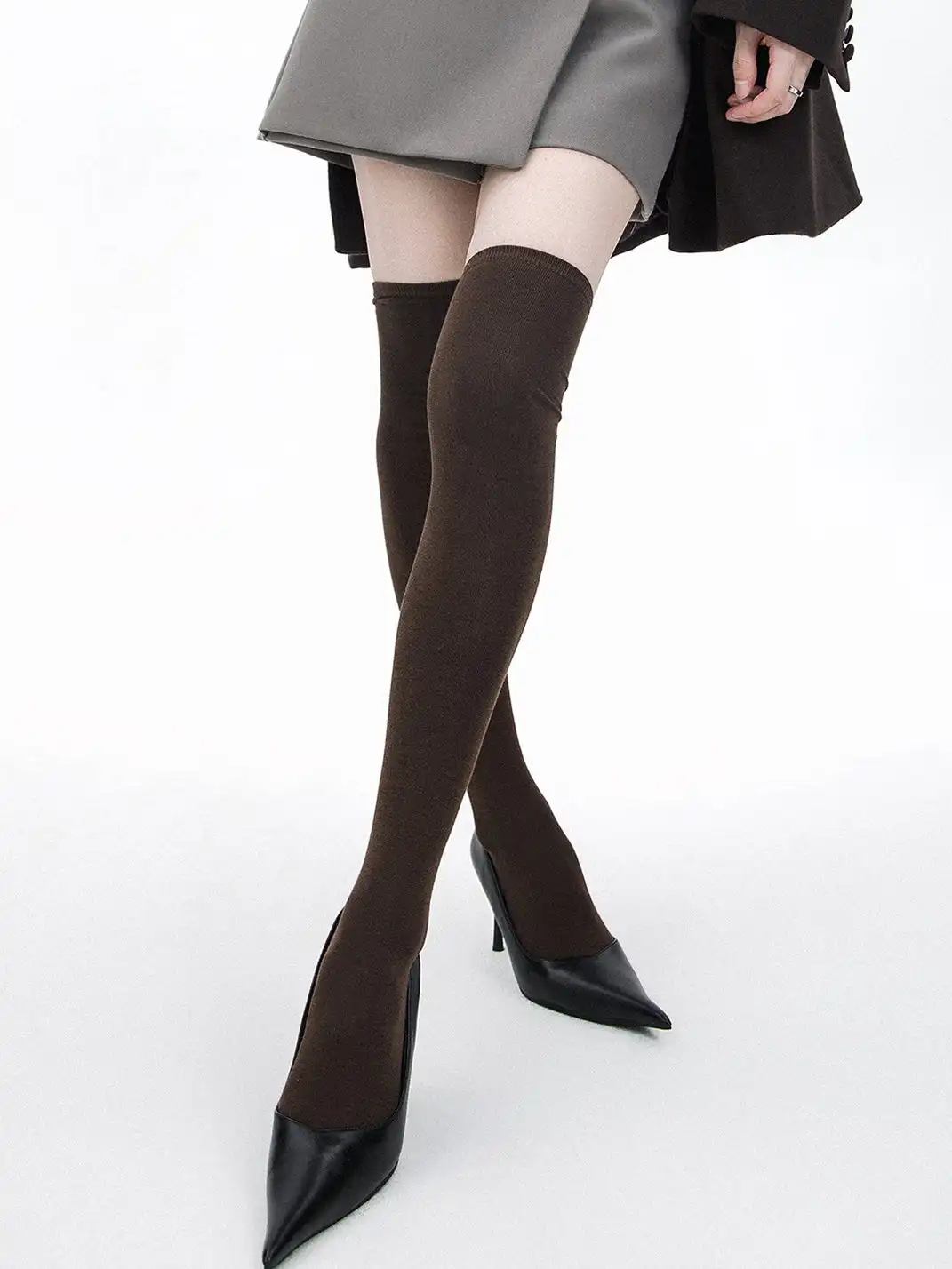 SS2L | Minimalist Sheer Thigh High Socks
