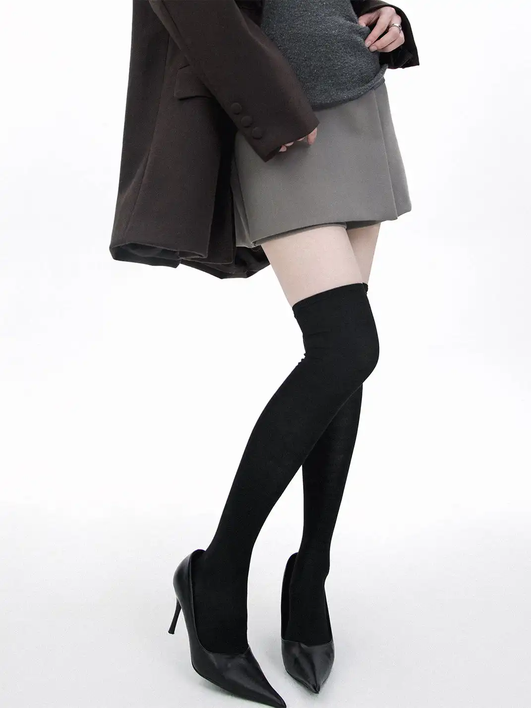 SS2L | Minimalist Sheer Thigh High Socks