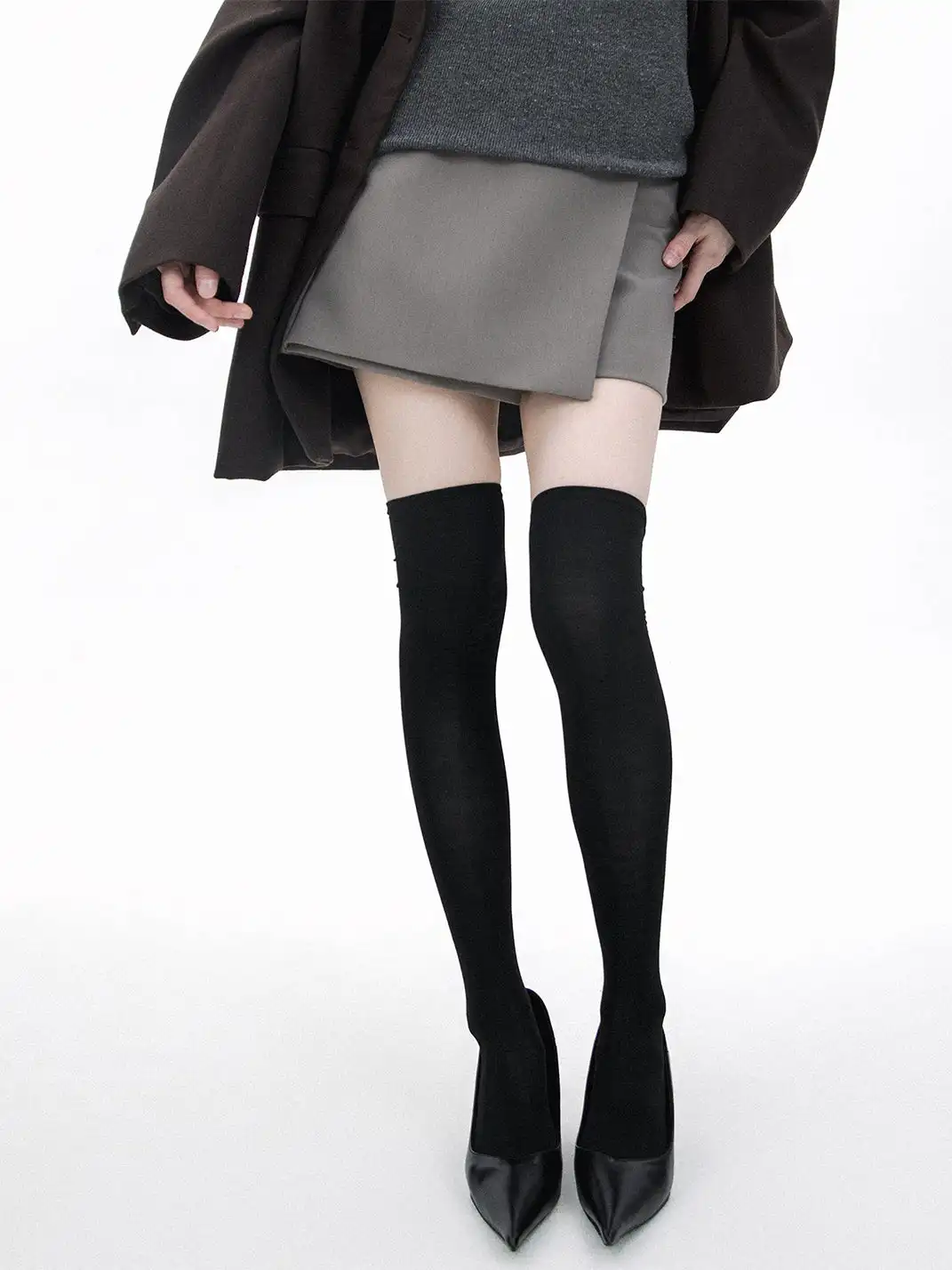 SS2L | Minimalist Sheer Thigh High Socks