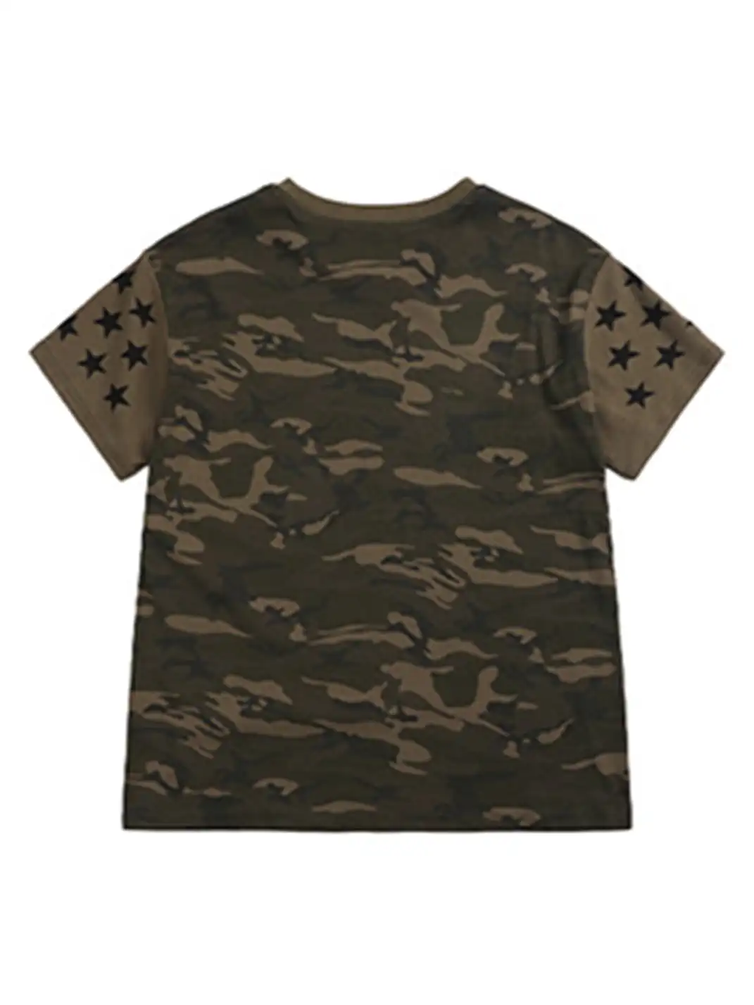 NumbAsia | Camouflage Star Printed Short Sleeve T-Shirt