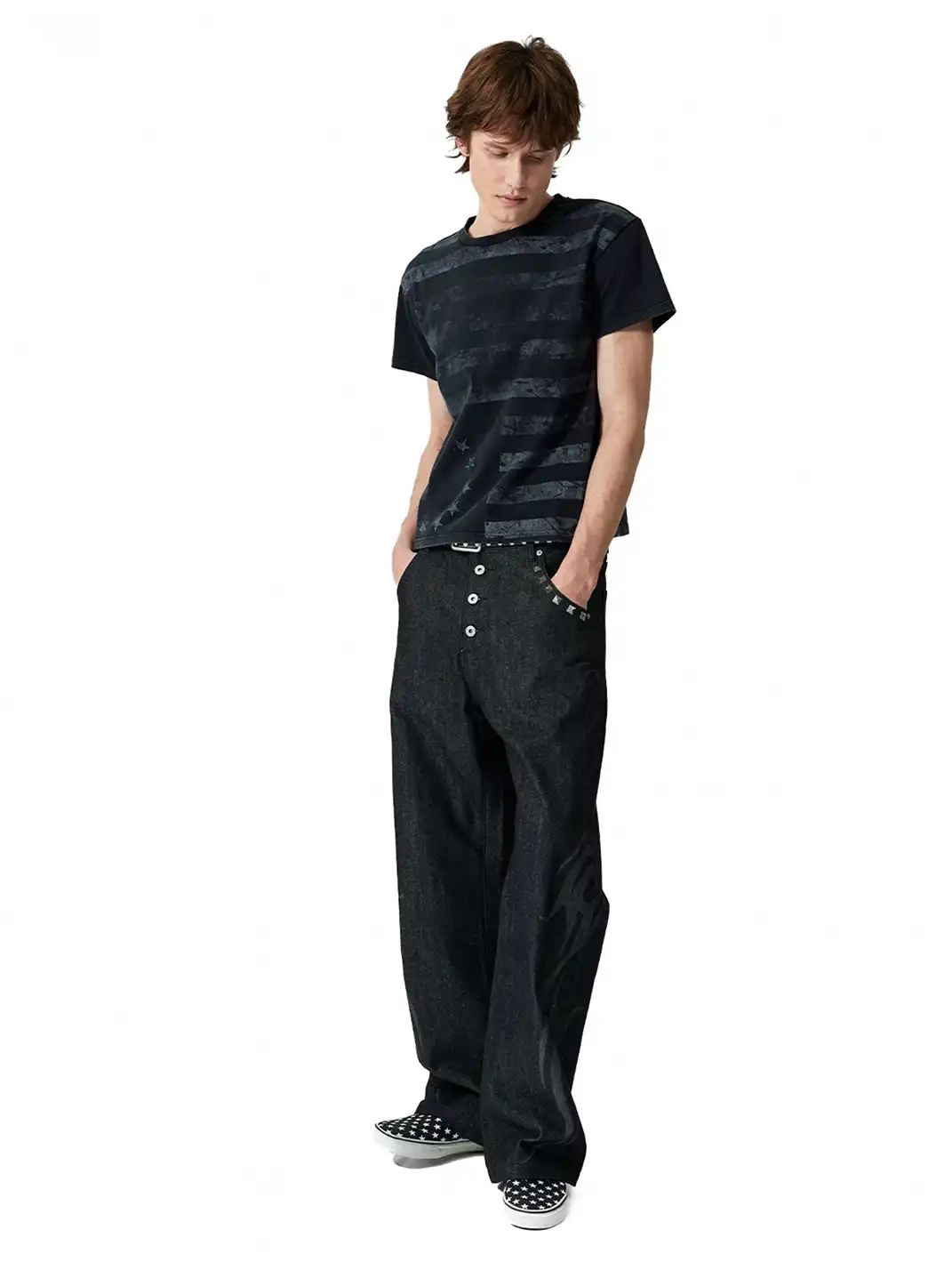 NumbAsia | Worn Printed Short Sleeve T-Shirt