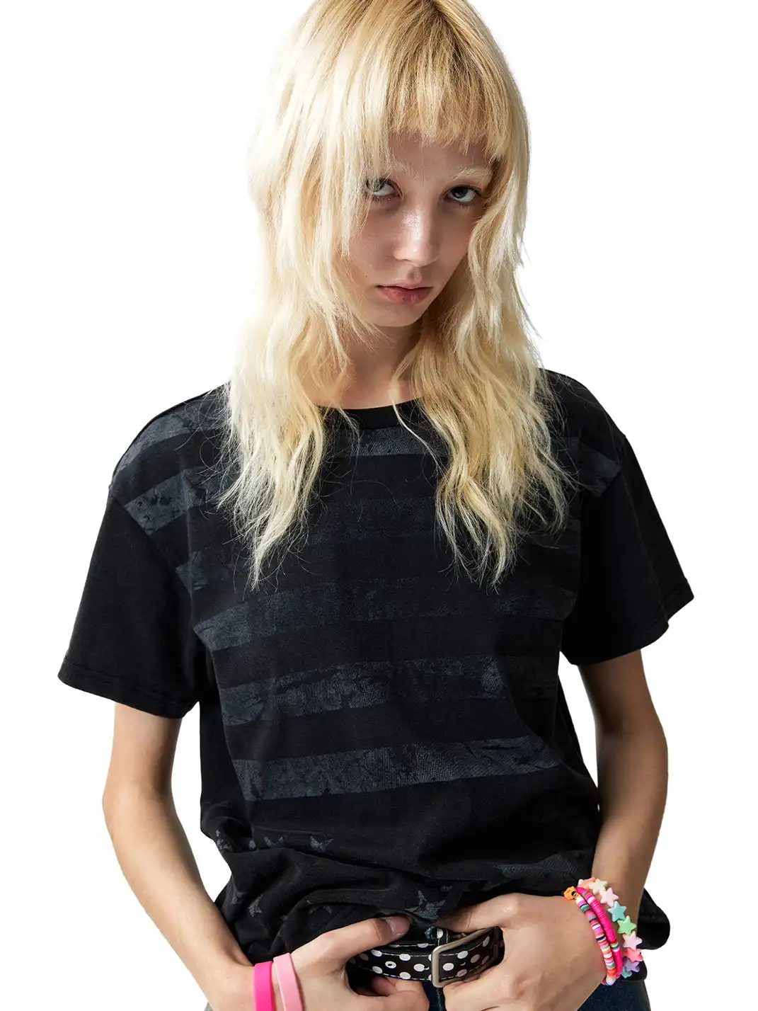 NumbAsia | Worn Printed Short Sleeve T-Shirt