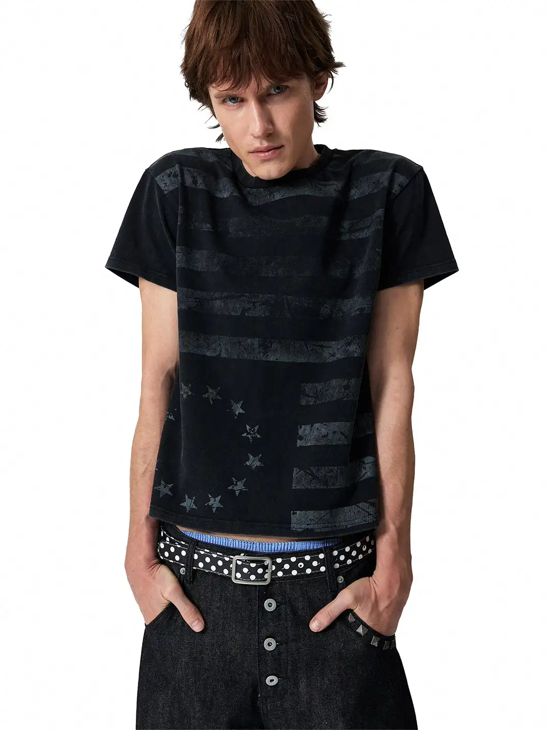 NumbAsia | Worn Printed Short Sleeve T-Shirt