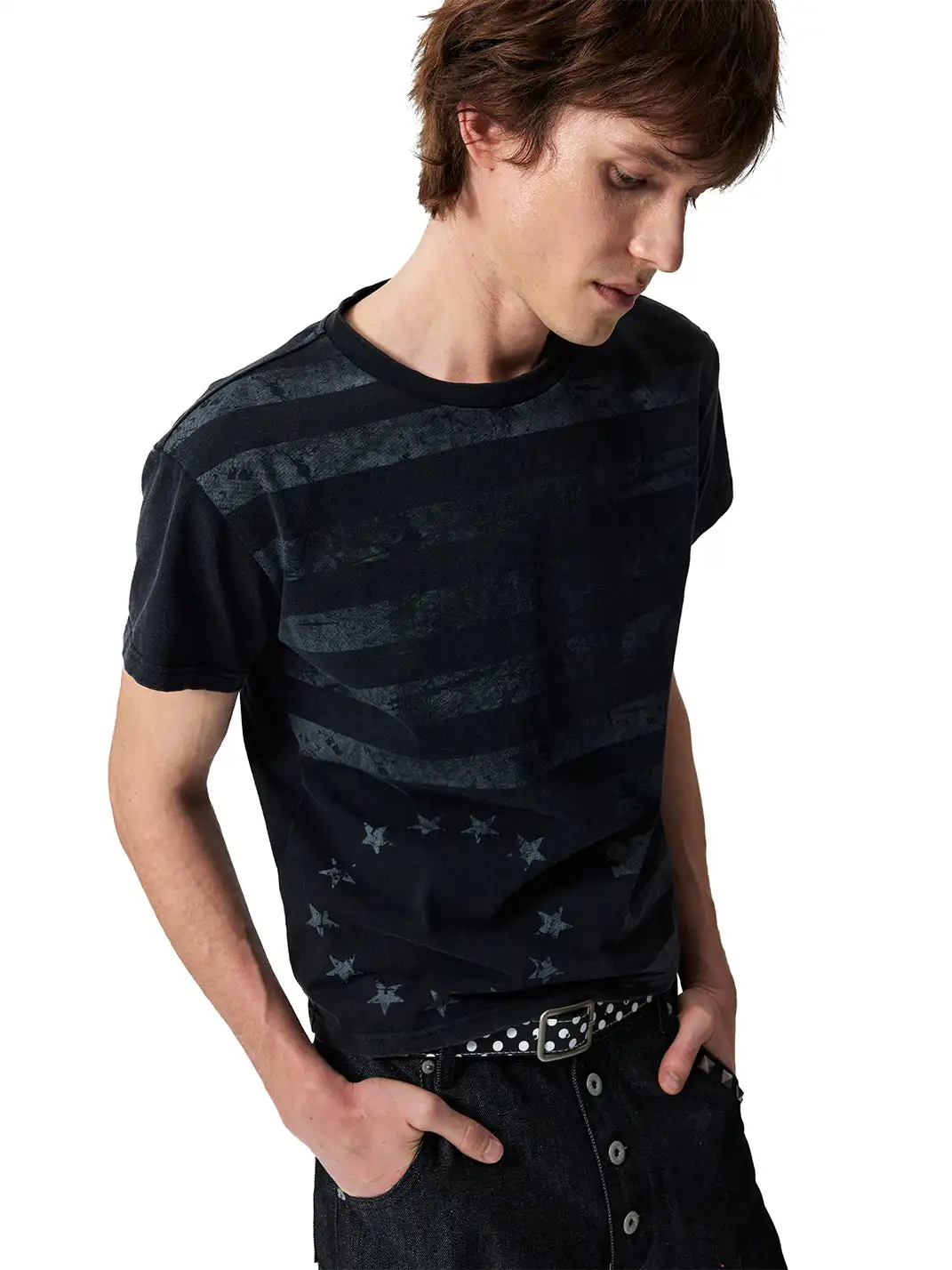 NumbAsia | Worn Printed Short Sleeve T-Shirt