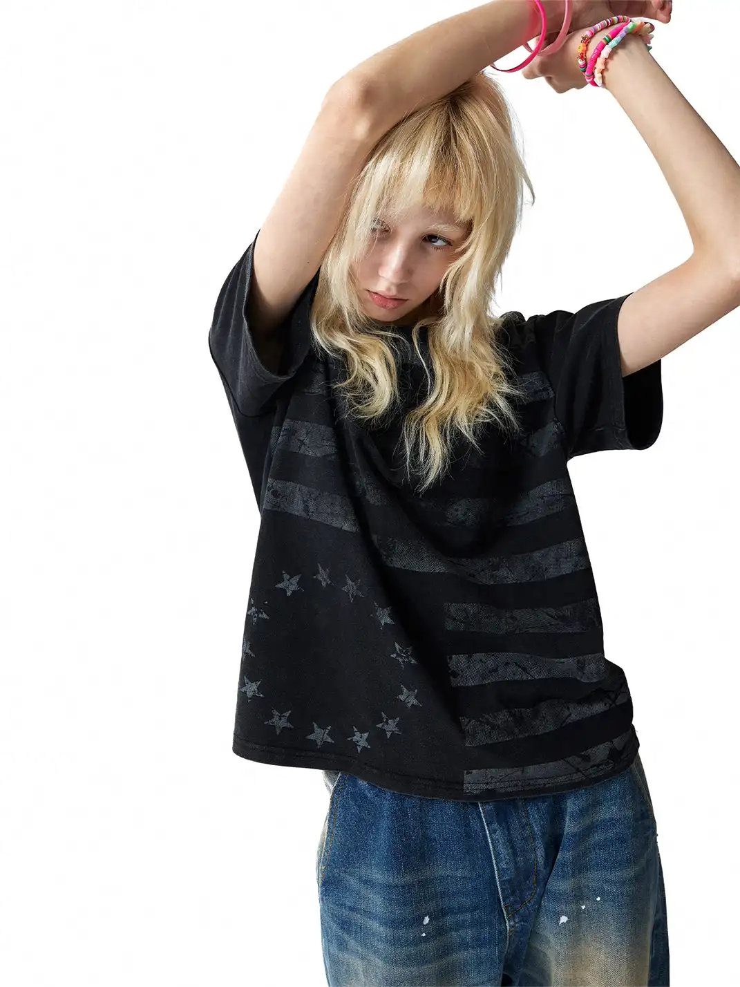 NumbAsia | Worn Printed Short Sleeve T-Shirt