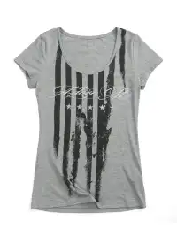 NumbAsia | Star-Spangled Banner Damaged Short Sleeve T-Shirt