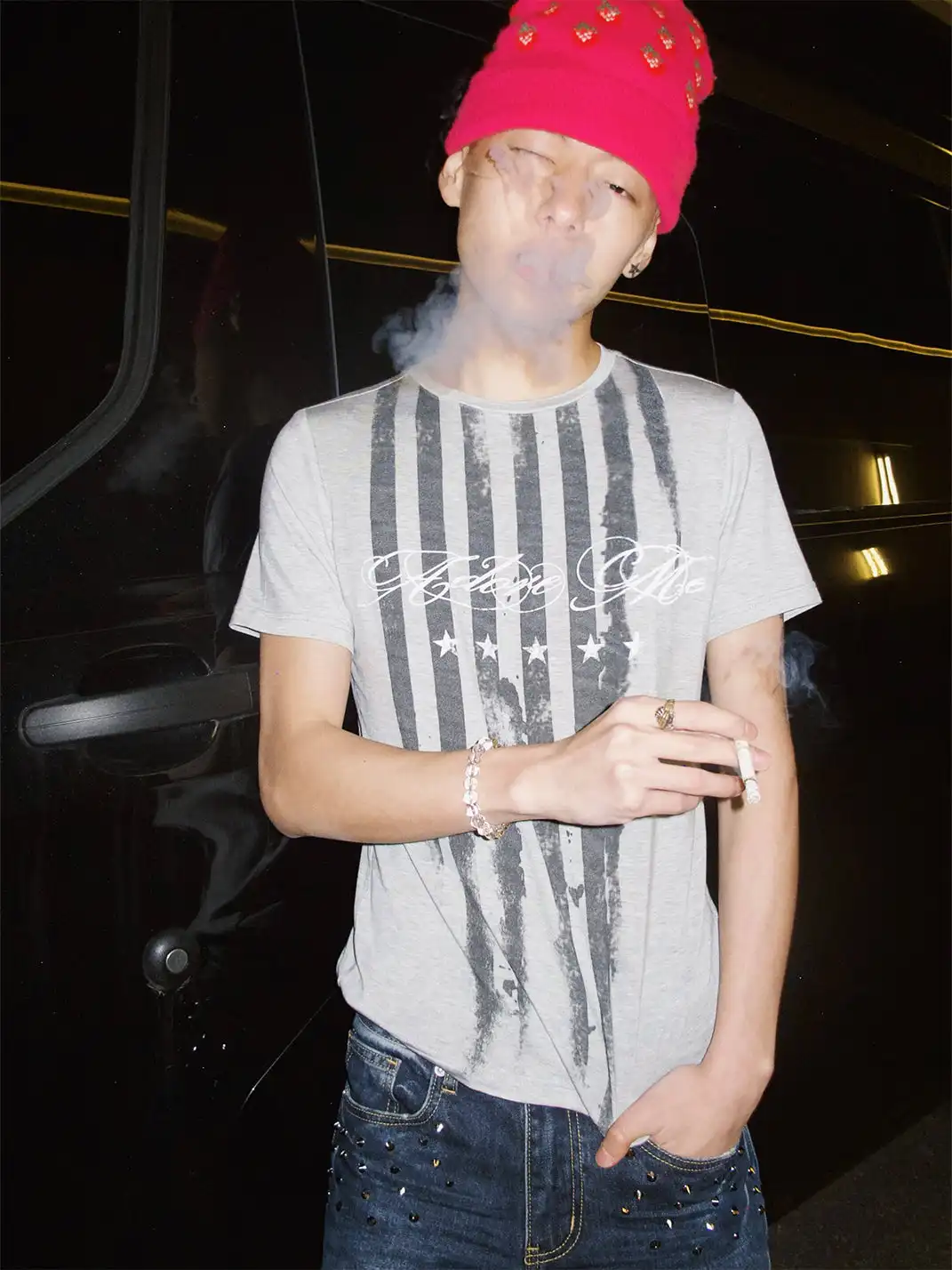 NumbAsia | Star-Spangled Banner Damaged Short Sleeve T-Shirt