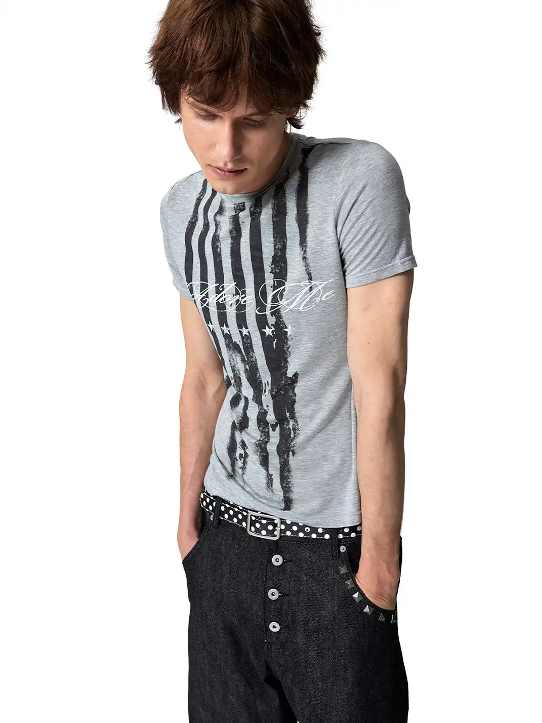NumbAsia | Star-Spangled Banner Damaged Short Sleeve T-Shirt