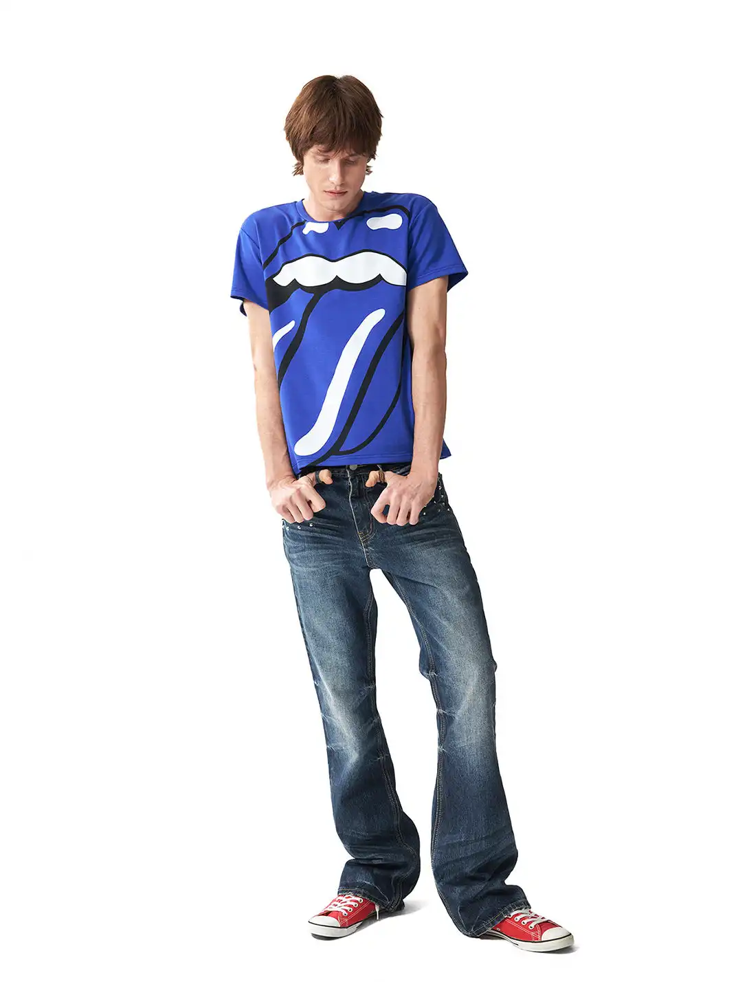 NumbAsia | Spike Decorated Flared Jeans