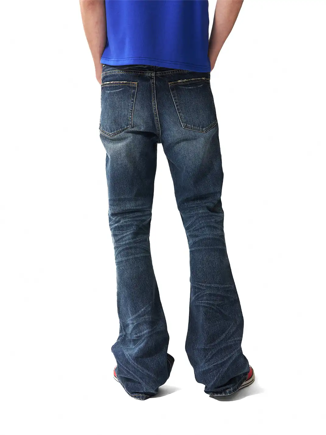 NumbAsia | Spike Decorated Flared Jeans