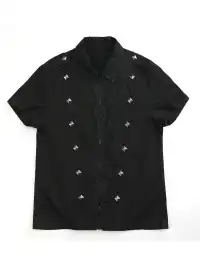 NumbAsia | Rivet Epaulet Short Sleeve Shirt