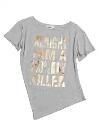 NORGIRA | Metallic Foil Printed Multi-Shape T-Shirt