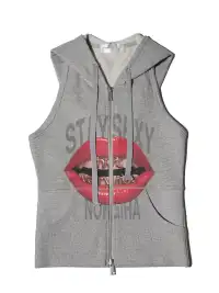 NORGIRA | STAY SEXY Zip-Up Hooded Vest